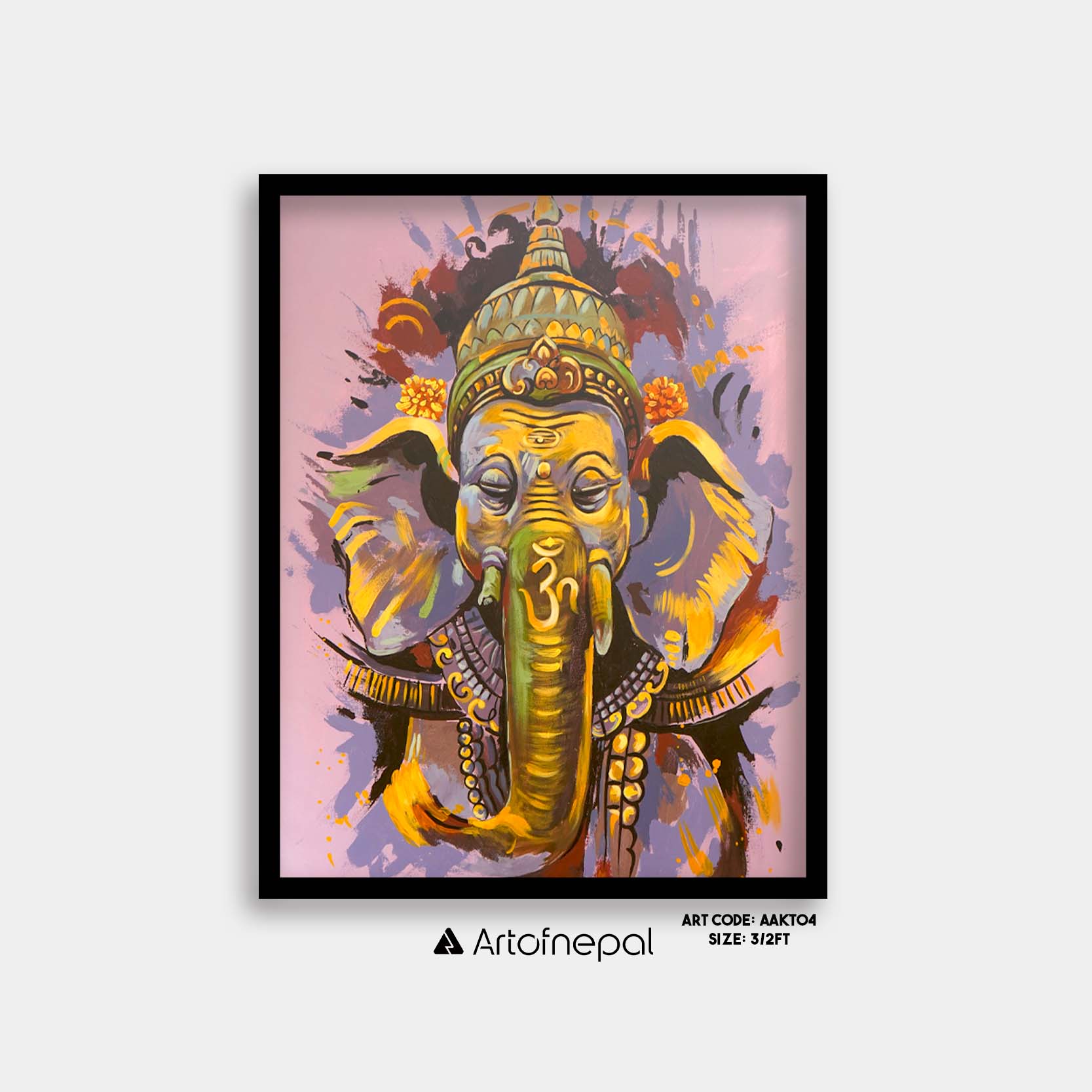 Divine Beginnings on Canvas: The Spiritual Beauty of Lord Ganesh Paintings